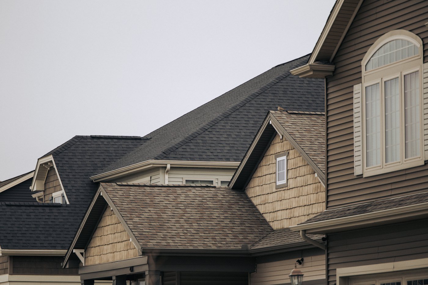 Homes with new shingle roofs